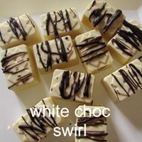 White Chocolate Truffle Drizzled with Dark Chocolate